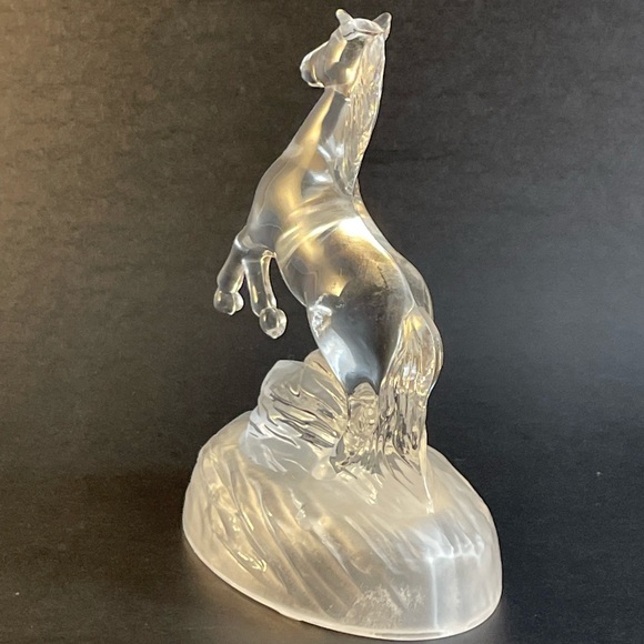 Crystal D’Arques Horse Figurine Clear Glass - Picture 8 of 14
